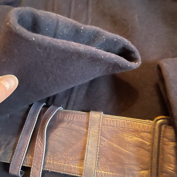 Mackage Navy Blue Wool Cashmere Blend Single Breasted Coat Size Small - Picture 7 of 16